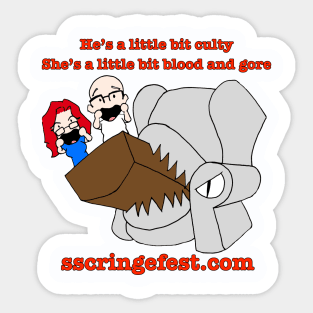 She's a little bit blood and gore Sticker